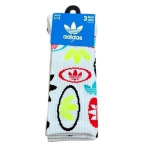 🆕.Adidas Originals Graffiti Graphic Crew Socks 3 Pack